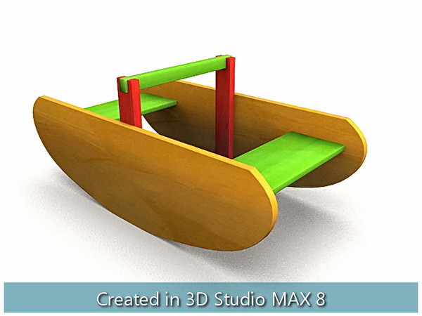 wooden toys cradle house 3d max - Wooden Toys... by I_Megaman_I